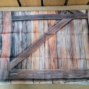 Set of 2 Curtain Panels Drapes Barn Door 26" x 36" Bedroom Living Room New